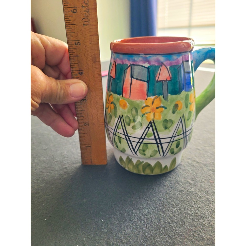 Bella Casa by Ganz handpainted ceramic mug